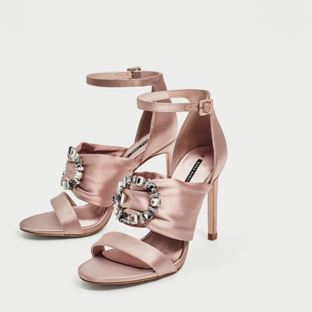 Zara Satin Heels